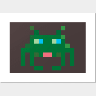 Retro gaming Space Invader Posters and Art